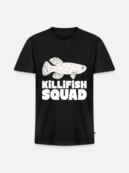 Killifisch Aquarium Fish Lovers - Men's Premium Organic T-shirt with V-neck - black