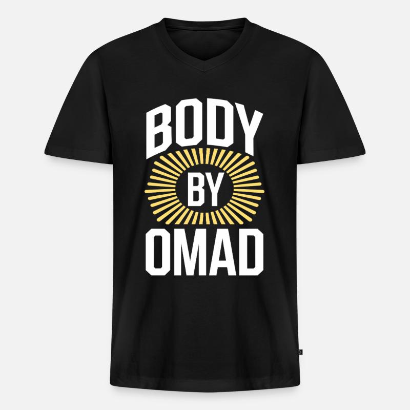 Intermittent fasting Intermittent fasting - Men's Premium Organic T-shirt with V-neck - black