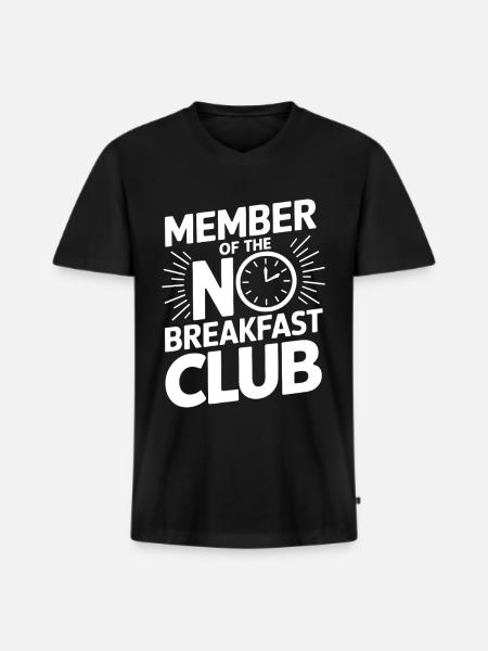 Intermittent fasting Intermittent fasting - Men's Premium Organic T-shirt with V-neck - black