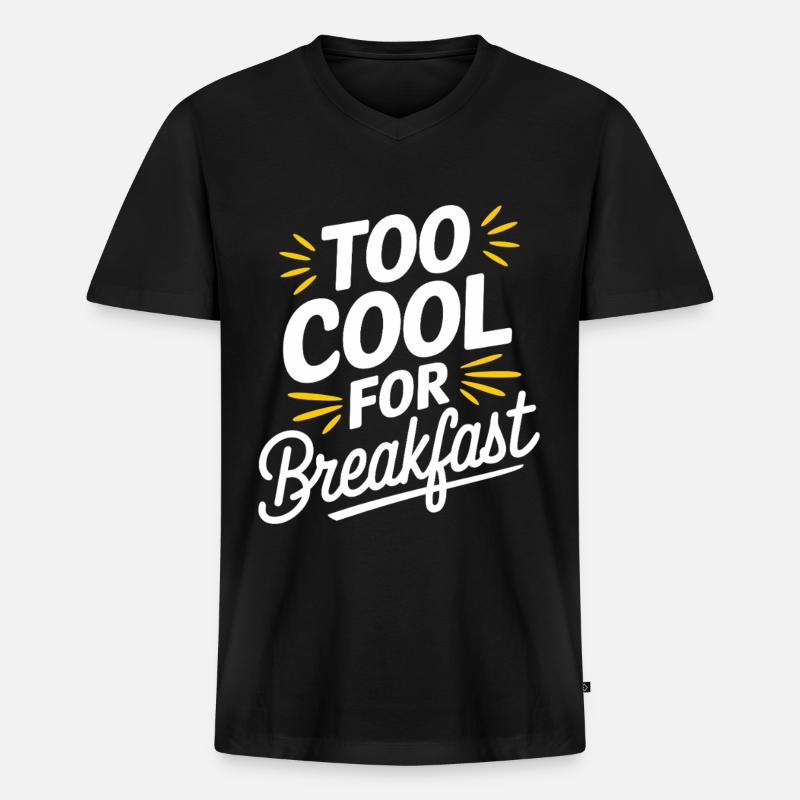 Intermittent fasting Intermittent fasting - Men's Premium Organic T-shirt with V-neck - black
