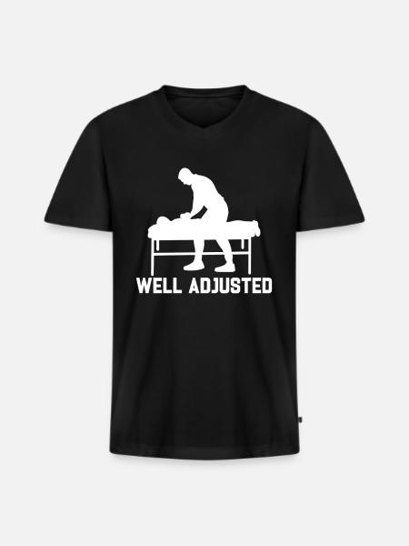 Chiropractor - Men's Premium Organic T-shirt with V-neck - black