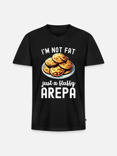 Arepas vénézuélienne - T-shirt encolure en V Premium bio Homme - noir