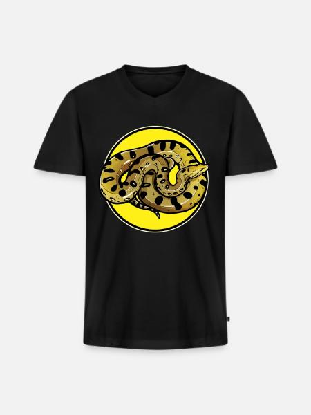 Anacondas Anaconda - Men's Premium Organic T-shirt with V-neck - black
