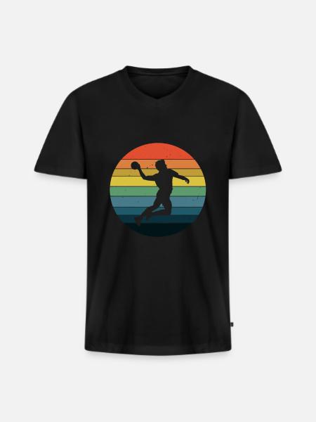 Handball Handballer Handball player - Men's Premium Organic T-shirt with V-neck - black