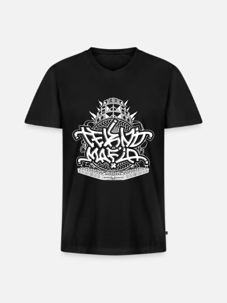 Tekno Mafia 23 Free Party - Men's Premium Organic T-shirt with V-neck - black