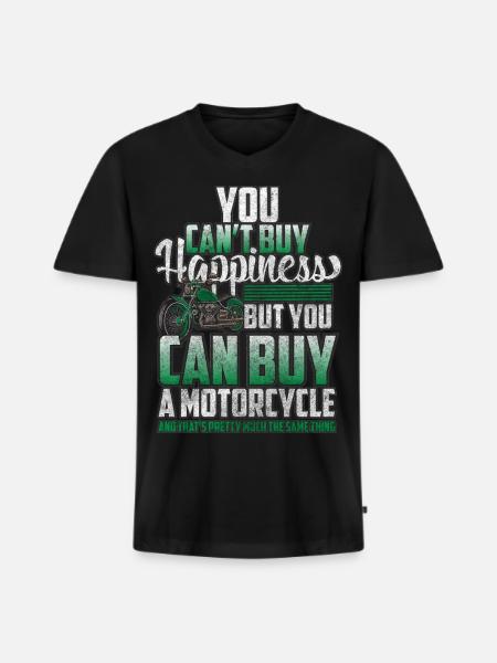Motorcycle Husqvarna - Men's Premium Organic T-shirt with V-neck - black