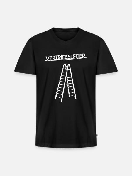 Vertriebsleiter - Männer Premium Bio T-Shirt mit V-Ausschnitt - Schwarz