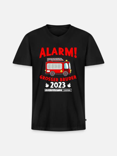 Großer Bruder 2023 - Männer Premium Bio T-Shirt mit V-Ausschnitt - Schwarz