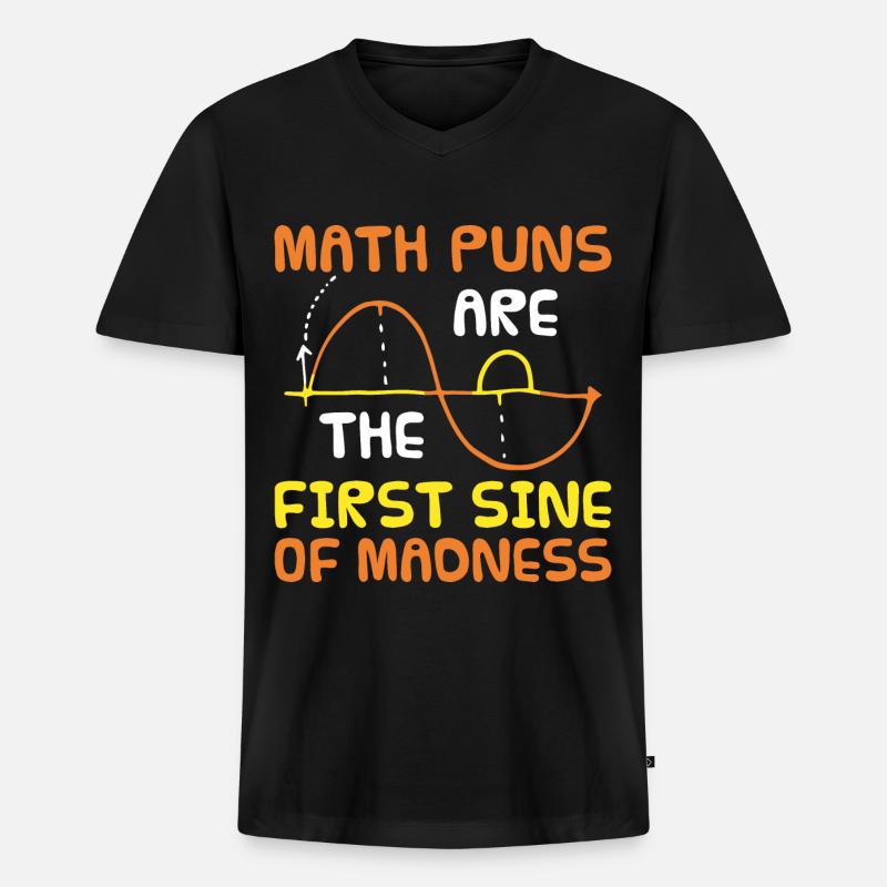 Maths d’humour Geeks geeks cadeau de maths - T-shirt encolure en V Premium bio Homme - noir