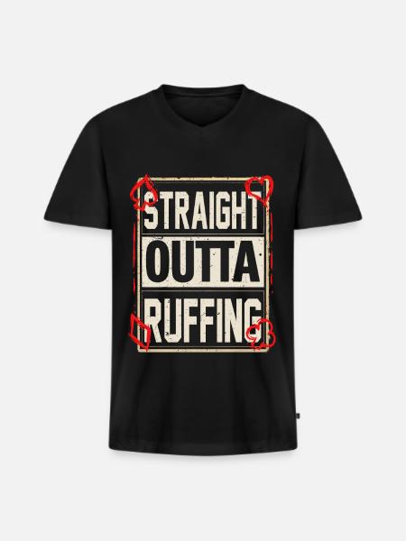 Bridge Spieler - Männer Premium Bio T-Shirt mit V-Ausschnitt - Schwarz
