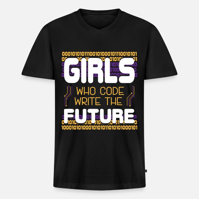 Programmers For Developers - Men's Premium Organic T-shirt with V-neck - black