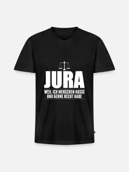 Anwalt - Männer Premium Bio T-Shirt mit V-Ausschnitt - Schwarz