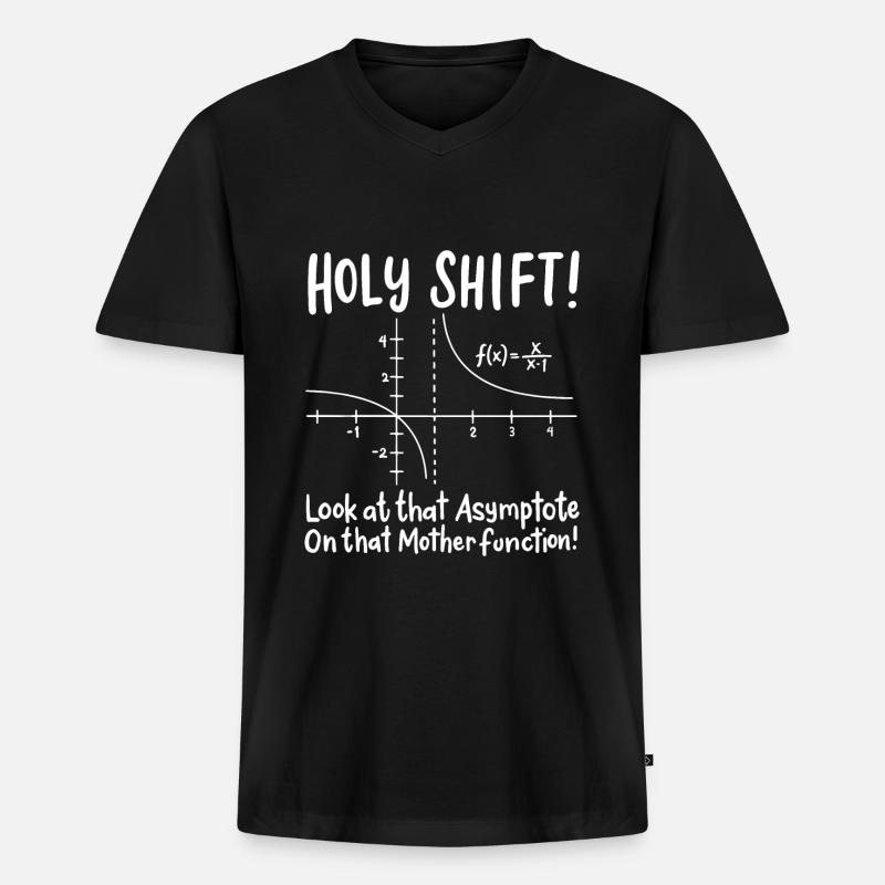 Mathe Mathematik - Männer Premium Bio T-Shirt mit V-Ausschnitt - Schwarz