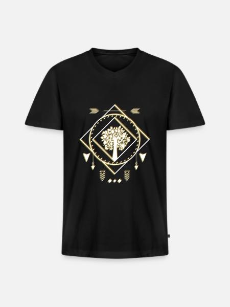 Symbol Sprituell Stars Meaning - Men's Premium Organic T-shirt with V-neck - black