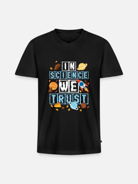 Navette spatiale Spaceuit SpaceShip Rocket - T-shirt encolure en V Premium bio Homme - noir