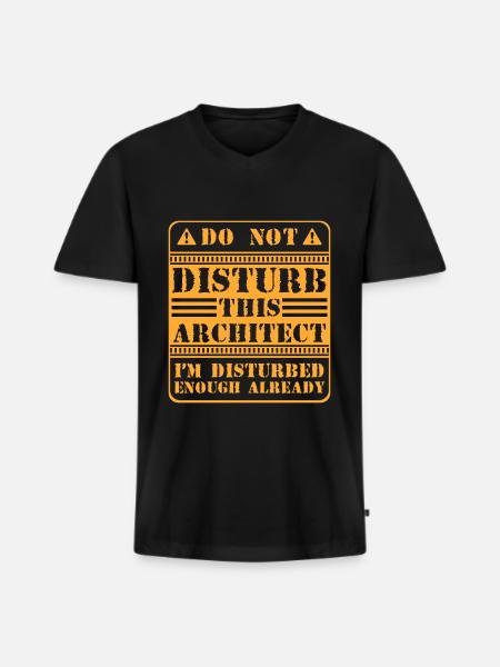 Architecture House Construction - Men's Premium Organic T-shirt with V-neck - black