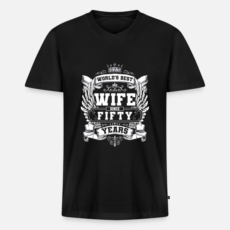 Feiern Trinken Bier - Männer Premium Bio T-Shirt mit V-Ausschnitt - Schwarz