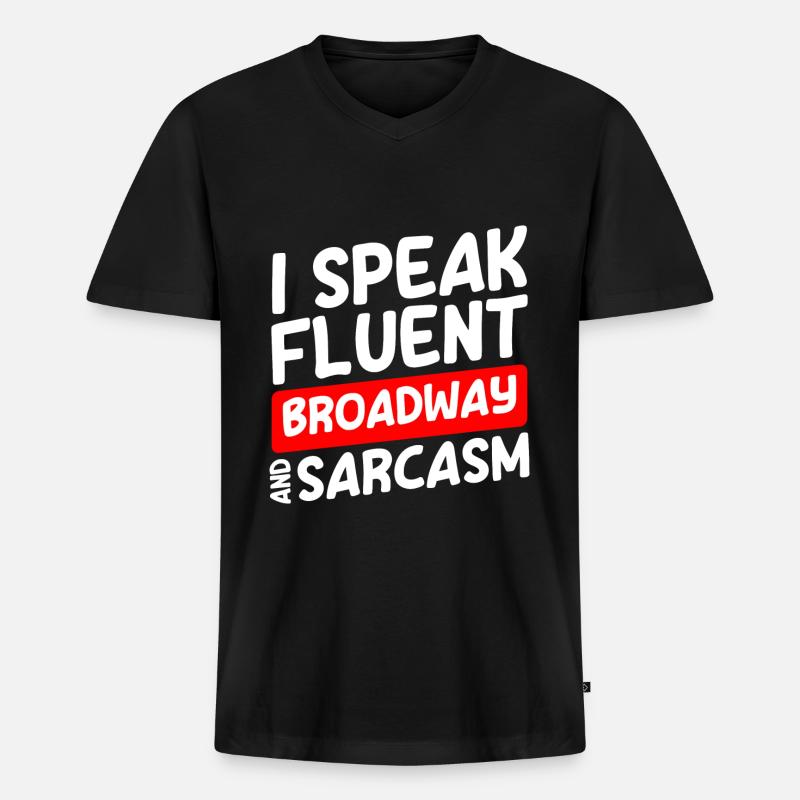 Schauspieler Probe Theaterstück Oper - Männer Premium Bio T-Shirt mit V-Ausschnitt - Schwarz