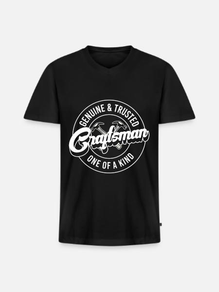 Craftsman DIY Carpenter Master Builder - Men's Premium Organic T-shirt with V-neck - black