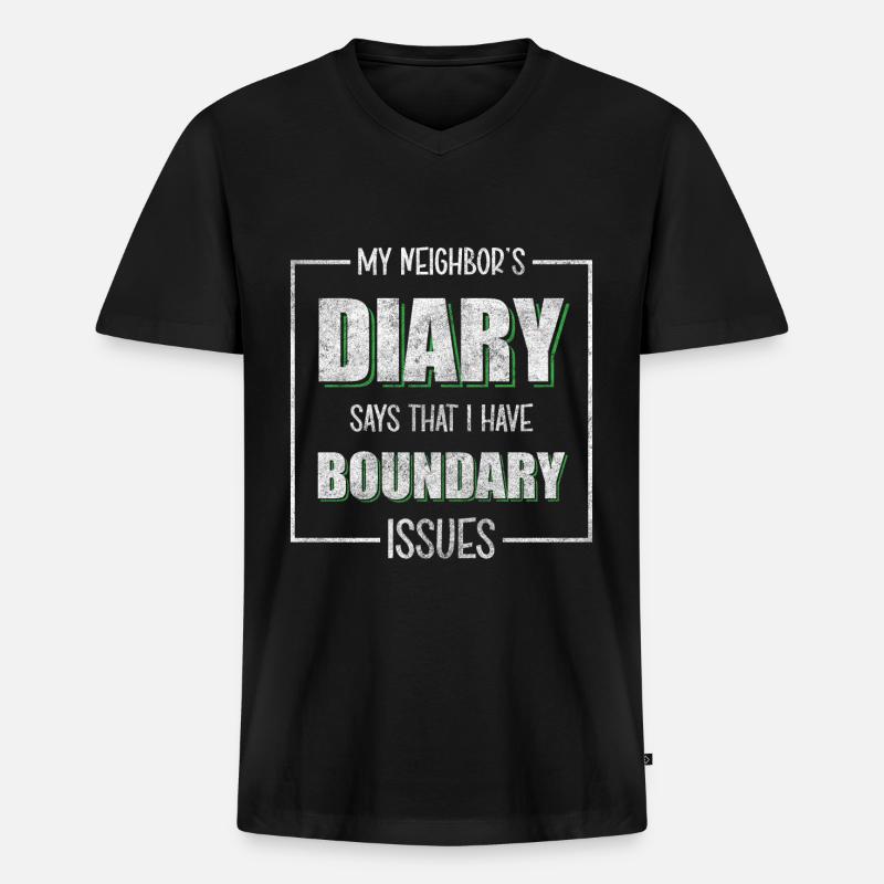 Nachbarschaft Freundschaft Einweihungsfeier - Männer Premium Bio T-Shirt mit V-Ausschnitt - Schwarz
