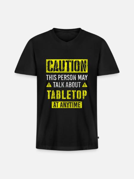 Play Role Playing Strategy - Men's Premium Organic T-shirt with V-neck - black