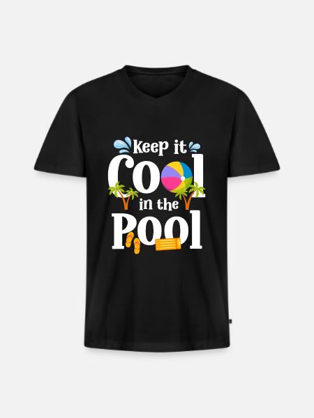 Pool Pool Party Floats Leisure - Men's Premium Organic T-shirt with V-neck - black