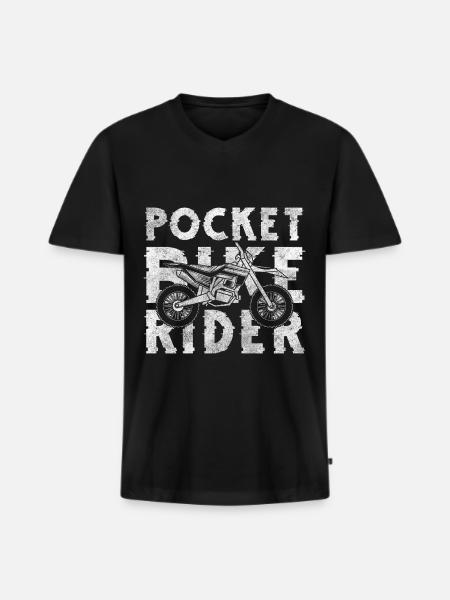 Bike Motocross Mud Son - Men's Premium Organic T-shirt with V-neck - black