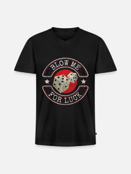 Players All In - Men's Premium Organic T-shirt with V-neck - black