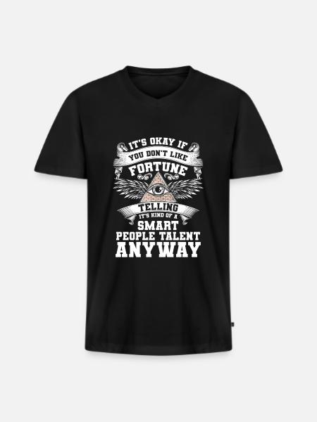 Hellseher Sterne - Männer Premium Bio T-Shirt mit V-Ausschnitt - Schwarz