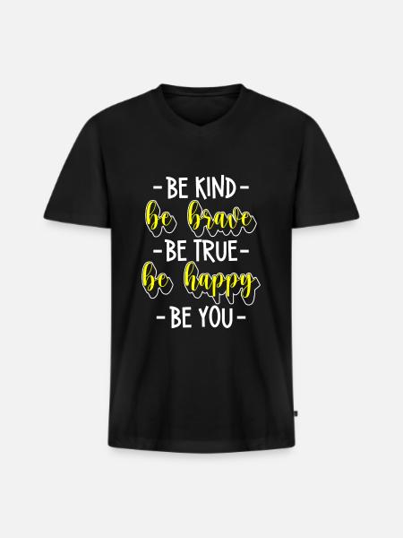 Perfect person individual special - Men's Premium Organic T-shirt with V-neck - black