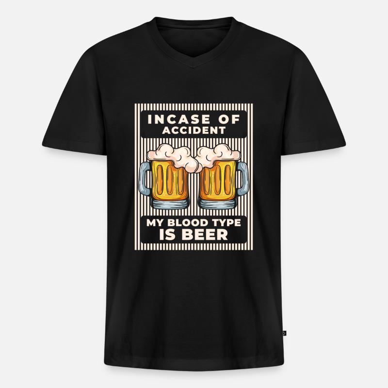 Feiern Abfeiern Tanzen Freunde - Männer Premium Bio T-Shirt mit V-Ausschnitt - Schwarz