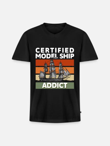Schiff Schiffsmodell Rc Boot - Männer Premium Bio T-Shirt mit V-Ausschnitt - Schwarz