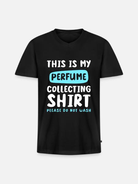 Fragrance Bottle Perfumer Scents - Men's Premium Organic T-shirt with V-neck - black