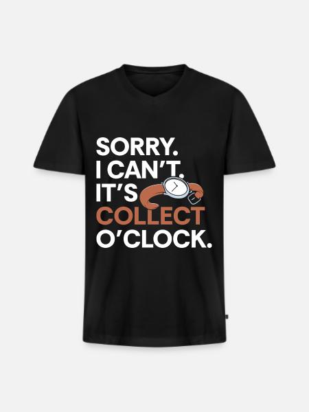 Watch Lovers Hobby Chronometer Movement - Men's Premium Organic T-shirt with V-neck - black