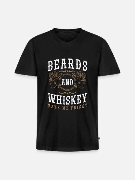 Liquor Alcohol Man Bar - Men's Premium Organic T-shirt with V-neck - black
