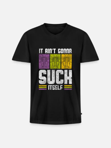 Carnival Celebration Jesters Event - Men's Premium Organic T-shirt with V-neck - black