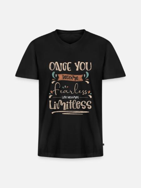Dream Wishes Sleep - Men's Premium Organic T-shirt with V-neck - black