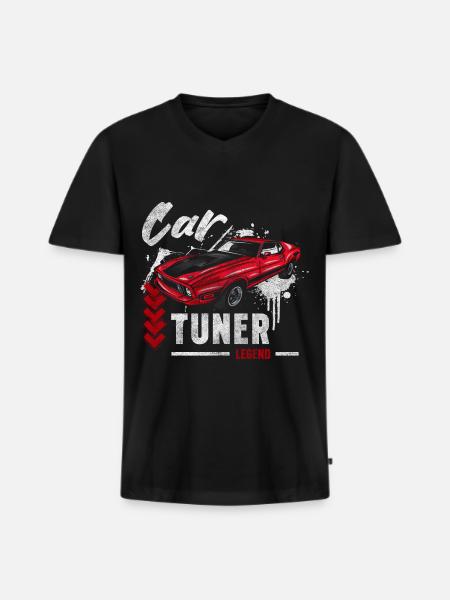 Tuning Mechanic Contest - Men's Premium Organic T-shirt with V-neck - black