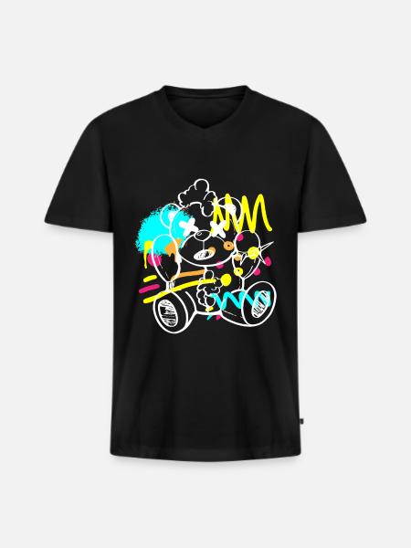 Urban Mauer Breakdance Streetmind - Men's Premium Organic T-shirt with V-neck - black