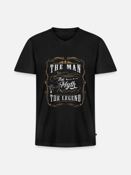 Protect Target Arrows - Men's Premium Organic T-shirt with V-neck - black