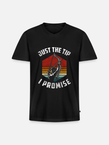Sagittarius Hobby Targets Tradition - Men's Premium Organic T-shirt with V-neck - black