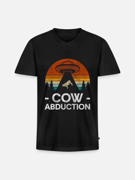 Beef Farmer Cow Spots - Men's Premium Organic T-shirt with V-neck - black