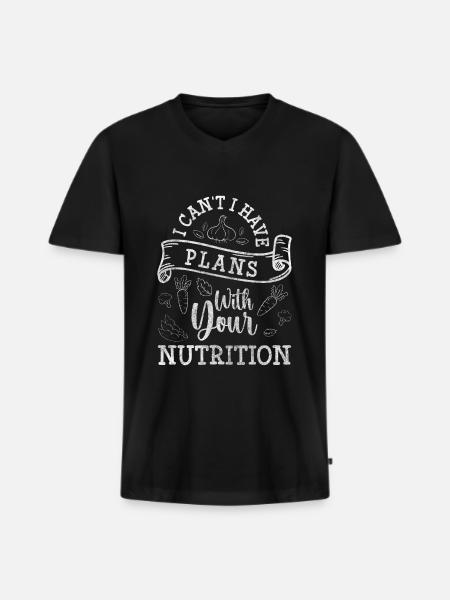 Ernährung Job Lecker Fleisch - Männer Premium Bio T-Shirt mit V-Ausschnitt - Schwarz