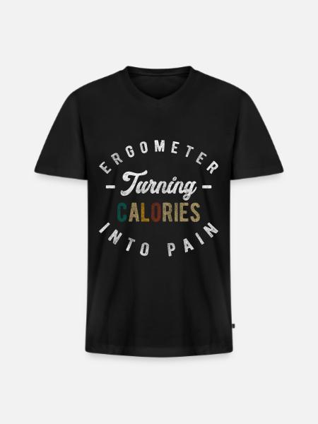 Succès de l'aviron - T-shirt encolure en V Premium bio Homme - noir