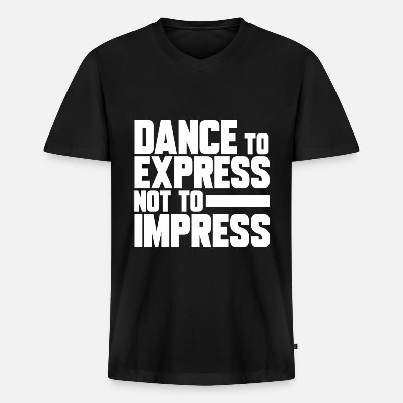 DANCE, GESCHENK - Männer Premium Bio T-Shirt mit V-Ausschnitt - Schwarz