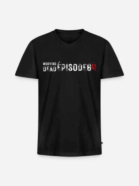 Pension reform Demonstration - Men's Premium Organic T-shirt with V-neck - black
