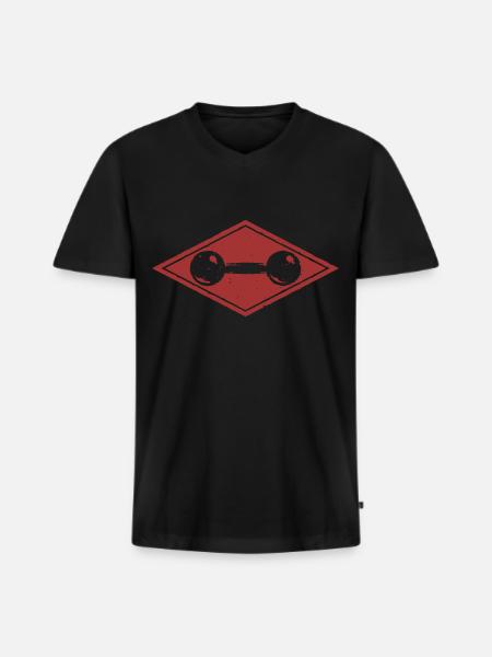 Bodybuilding - Weightlifting - Fitness - Workout - Men's Premium Organic T-shirt with V-neck - black