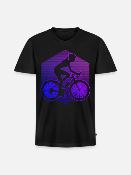 Cyclists Cycling Cycling - Men's Premium Organic T-shirt with V-neck - black