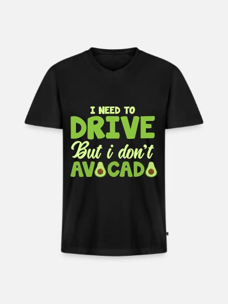 Vegan Veganism - Men's Premium Organic T-shirt with V-neck - black