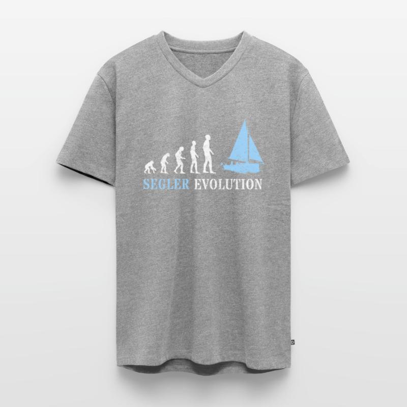 Sailing Evolution Sailor Evolution Men's Premium Organic T-shirt with V-neck